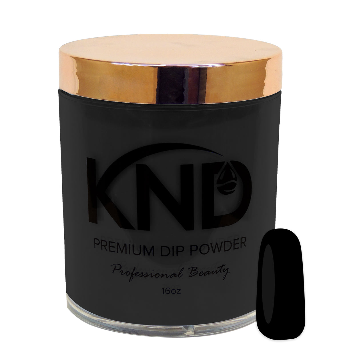 A16 “Black” – 16oz Jar Dip Powder