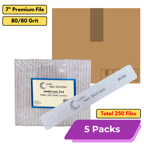 Premium Zebra File [Jumbo] | 7″ Length | 80/80 Grit